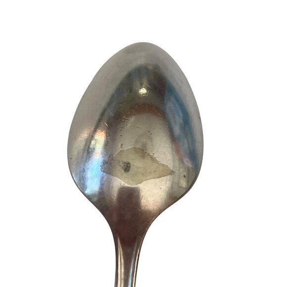 Vintage Community Plate Teaspoon Silverplate Floral Handle 6 Inches Long B62 - Picture 4 of 6